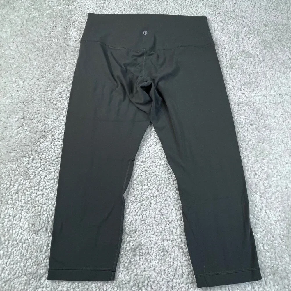 Lululemon Align High Rise Crop Legging Graphite Grey Womens 12